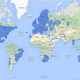 Illustration for article titled The longest straight line you can sail on Earth reaches from…